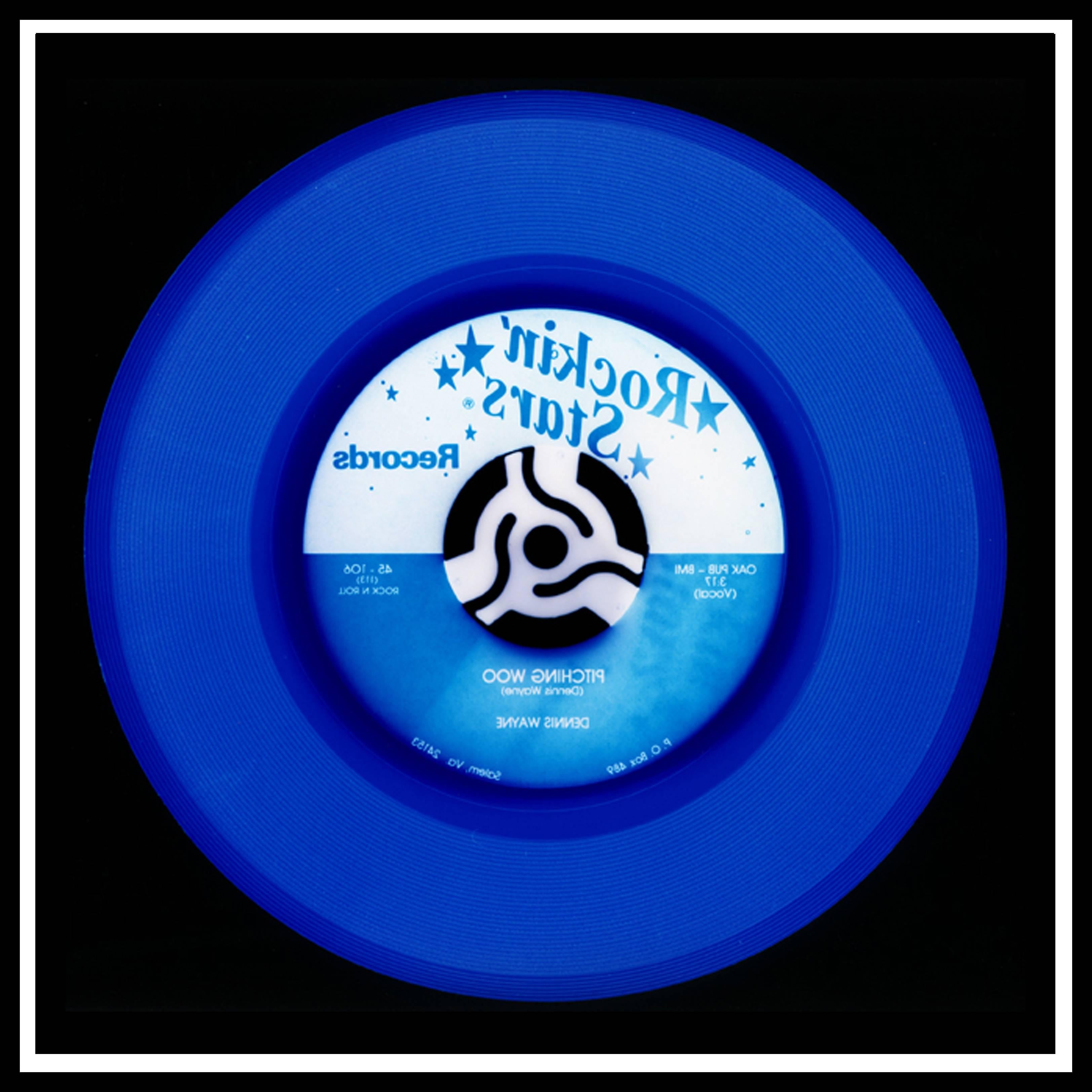 Vinyl Collection, Rock 'n' Roll (Denim) - Blue Conceptual Color Photography For Sale 5