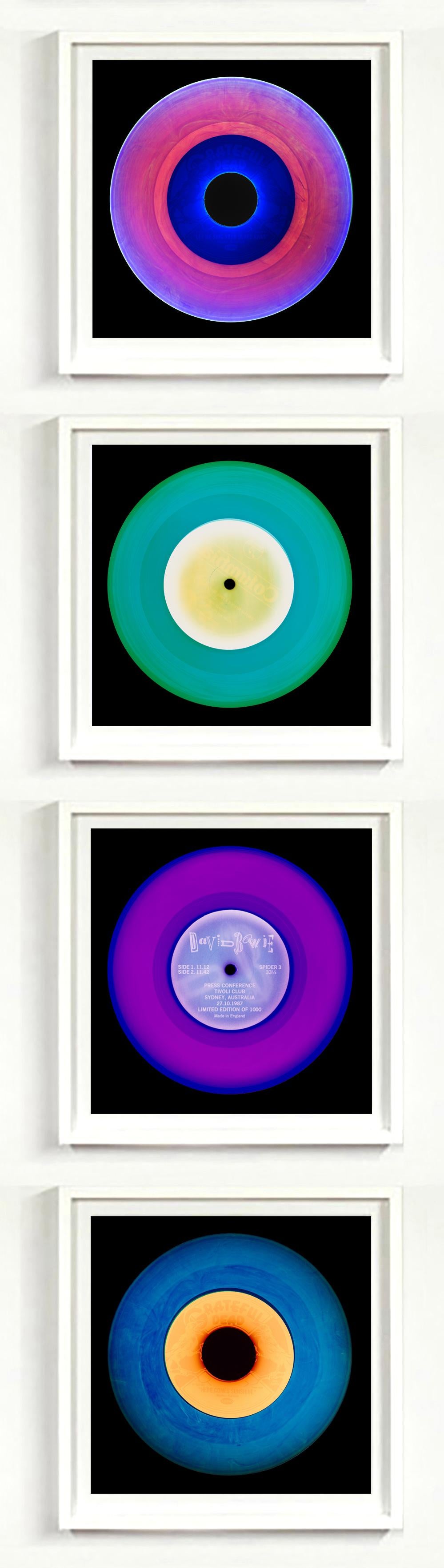 Vinyl Collection Set of Four Large Framed Multi-color Pop Art Photography For Sale 8