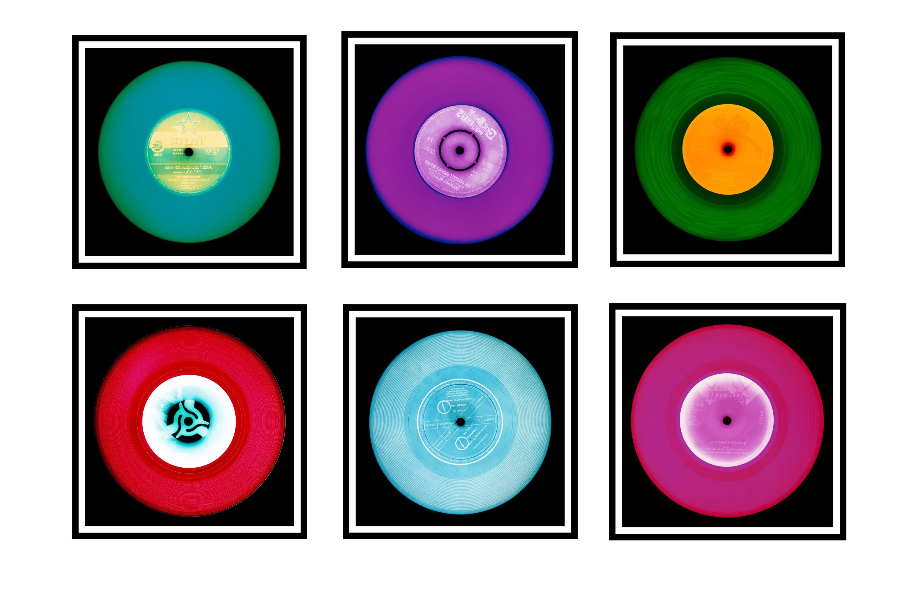 Heidler & Heeps Print – Sechsteilige Installation aus der Vinyl-Kollektion – Pop-Art-Farbfotografie