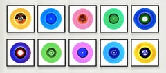 Vinyl Collection Ten Piece B Side Installation - Pop Art Color Photography