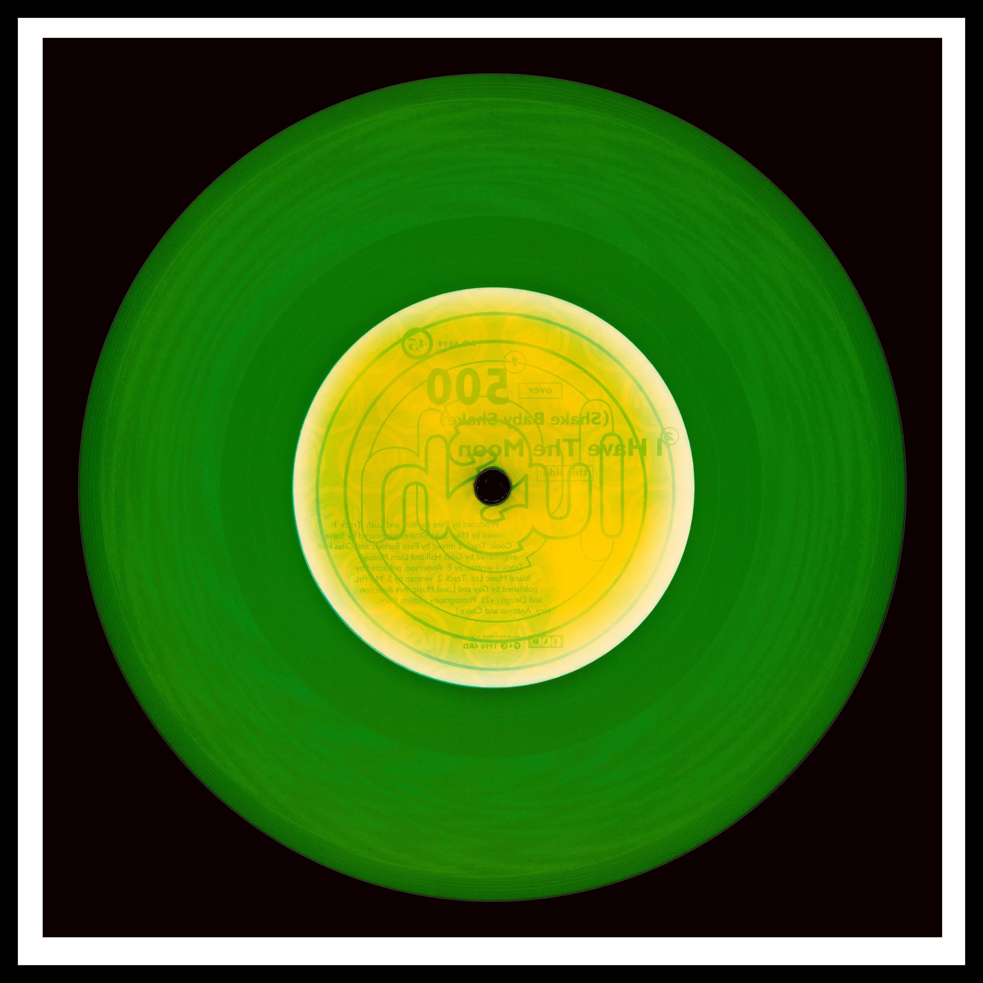 Vinyl Collection, This Side (Forest Green) - Conceptual Pop Art Photography For Sale 2