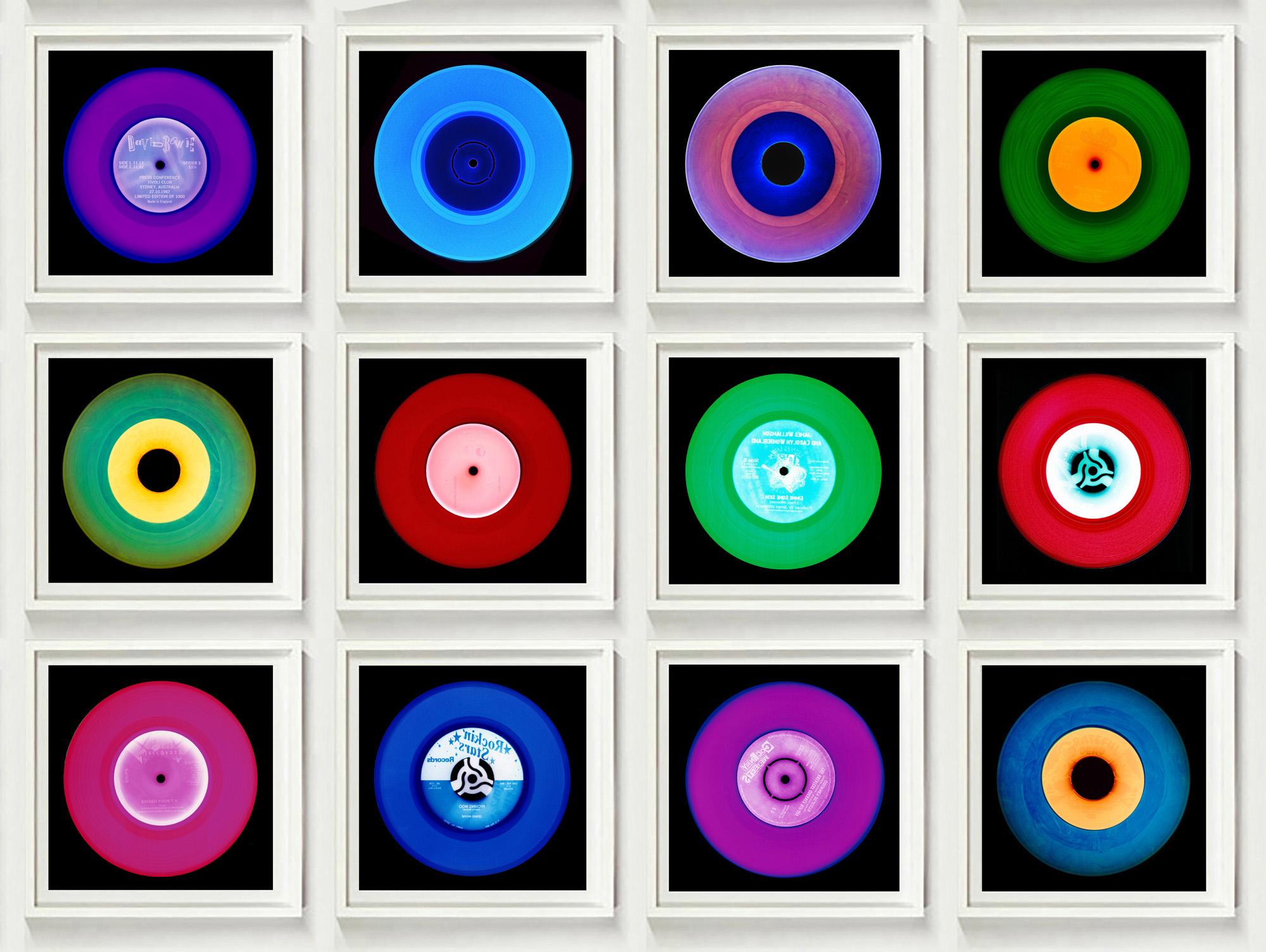 Vinyl Collection Twelve Piece Installation - Pop Art MultiColor Photo - Photograph by Heidler & Heeps