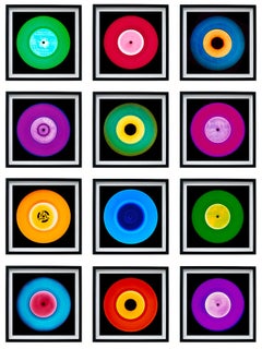 Colección Vinilo Doce Piezas Instalación Multicolor - Set Pop Art Enmarcado