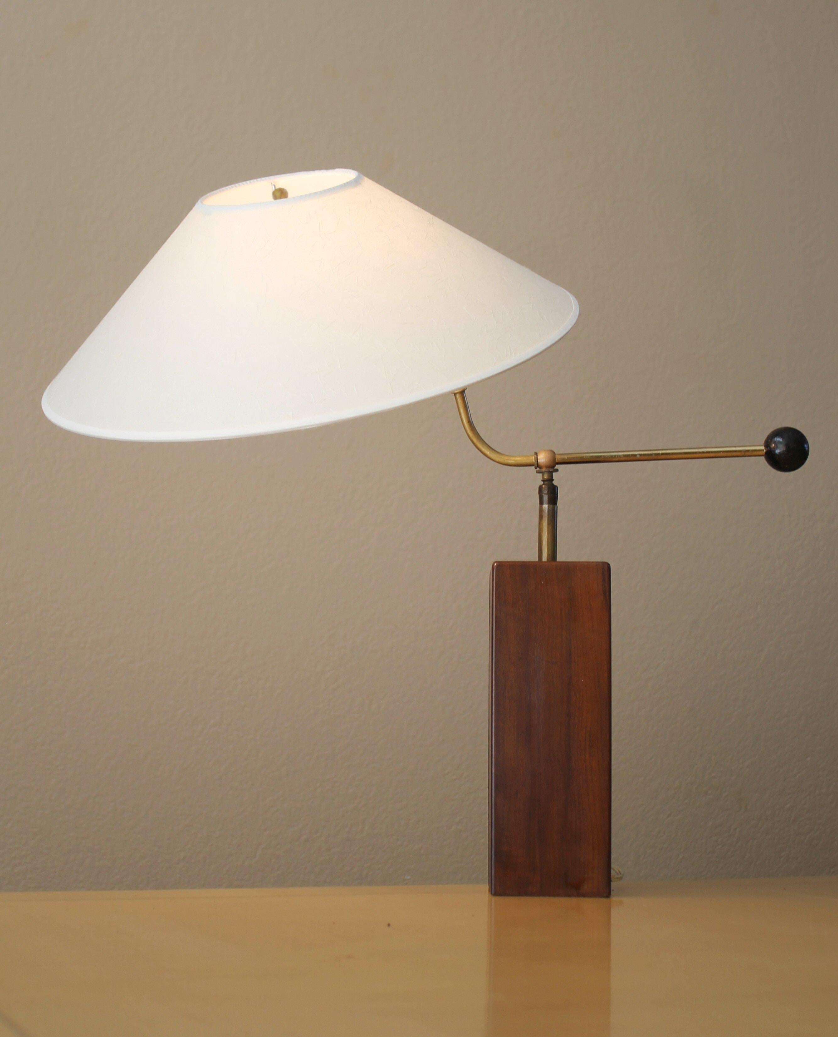 Hand-Carved Heifetz John Van Zwienen T-7-M MOMA Lamp Swing Arm 1951 For Sale