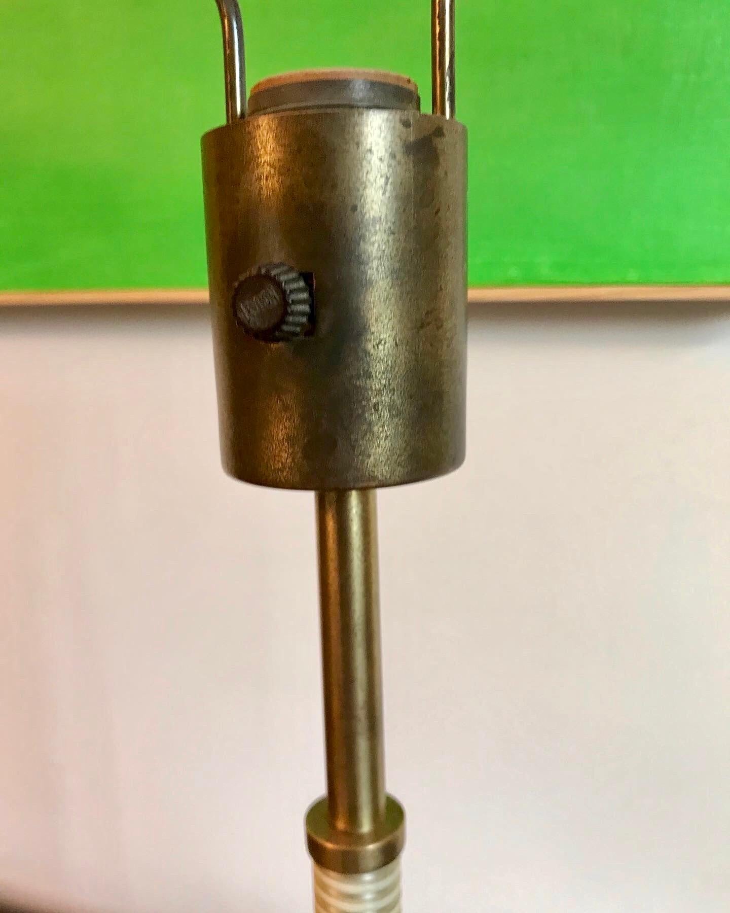 Mid-Century Modern Heifetz Rotaflex Brass Lamp, 1950's
