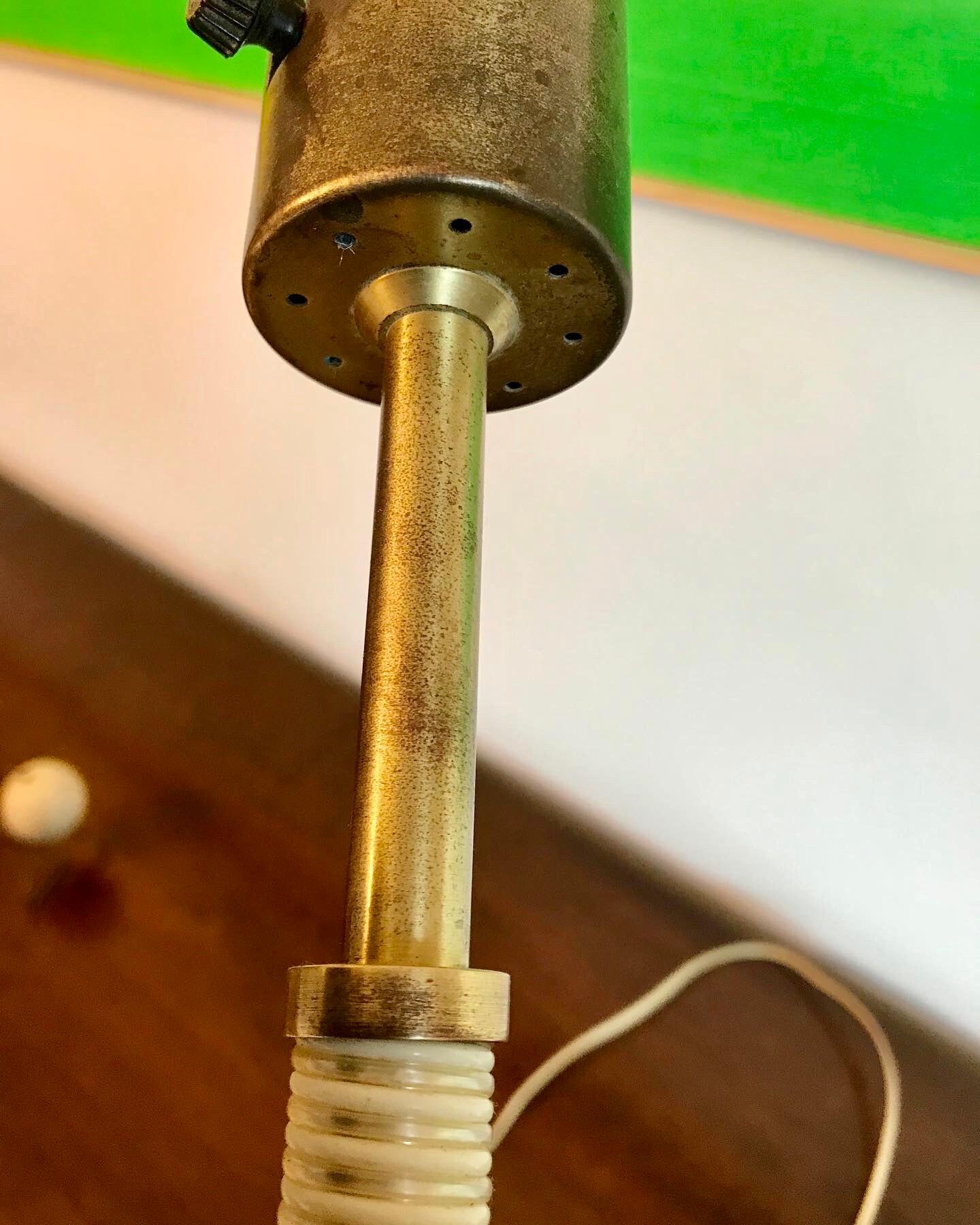 Metalwork Heifetz Rotaflex Brass Lamp, 1950's