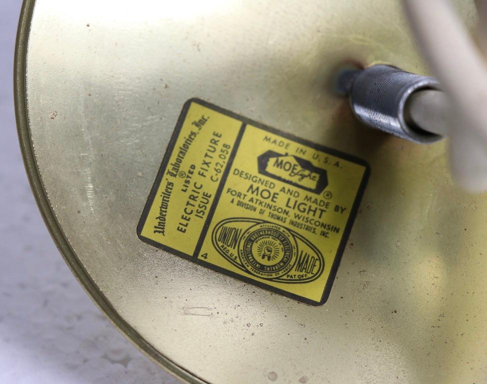 Heifetz Rotoflex Green Cone Pendant Fixture by Moe Lighting For Sale 2