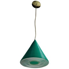 Heifetz Rotoflex Green Cone Pendant Fixture by Moe Lighting