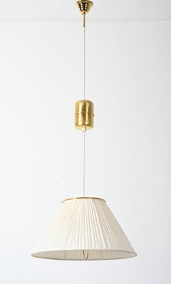Heigh Adjustable Silk Pendant Light by Josef Frank Model 1844
