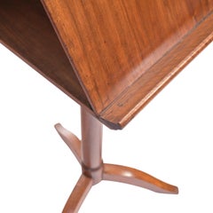 Height adjustable Biedermeier Music stand, walnut, circa 1840