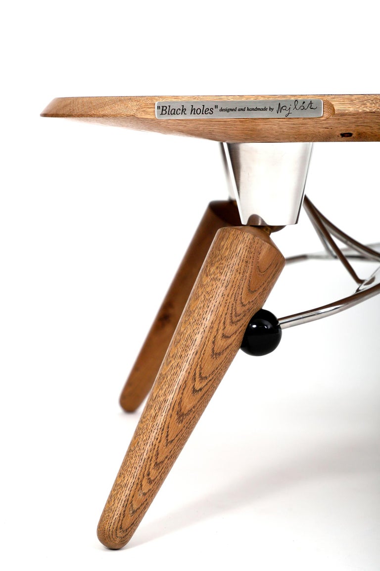 HeightAdjustable Coffee Table "Black Holes" For Sale at 1stDibs