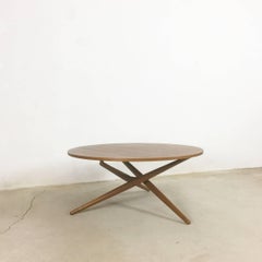 Height Adjustable ESS. TEE Teak Table by Jürg Bally for Wohnbedarf Zürich, 1950s