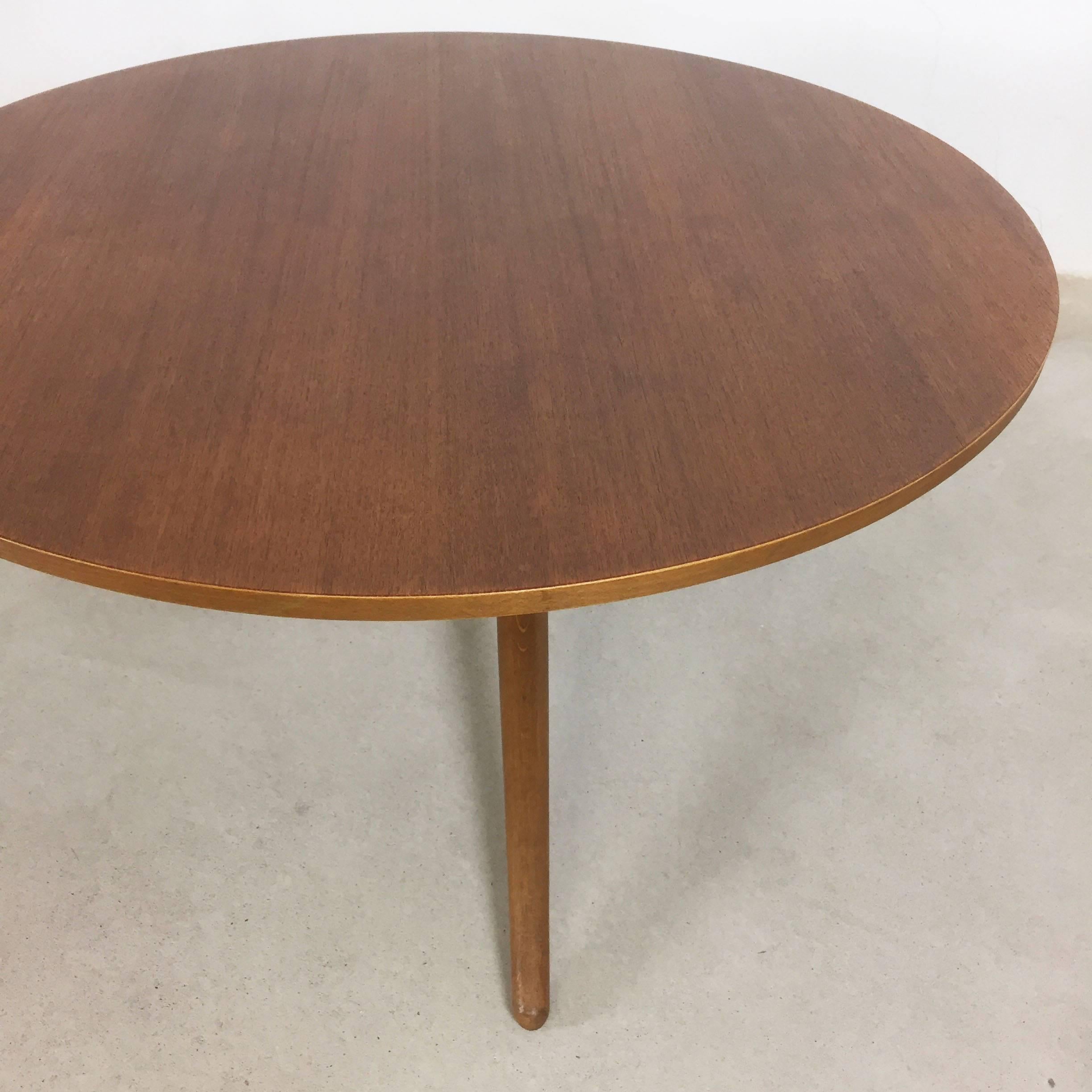Mid-Century Modern Height Adjustable ESS. TEE Teak Table by Jürg Bally for Wohnbedarf Zürich, 1950s