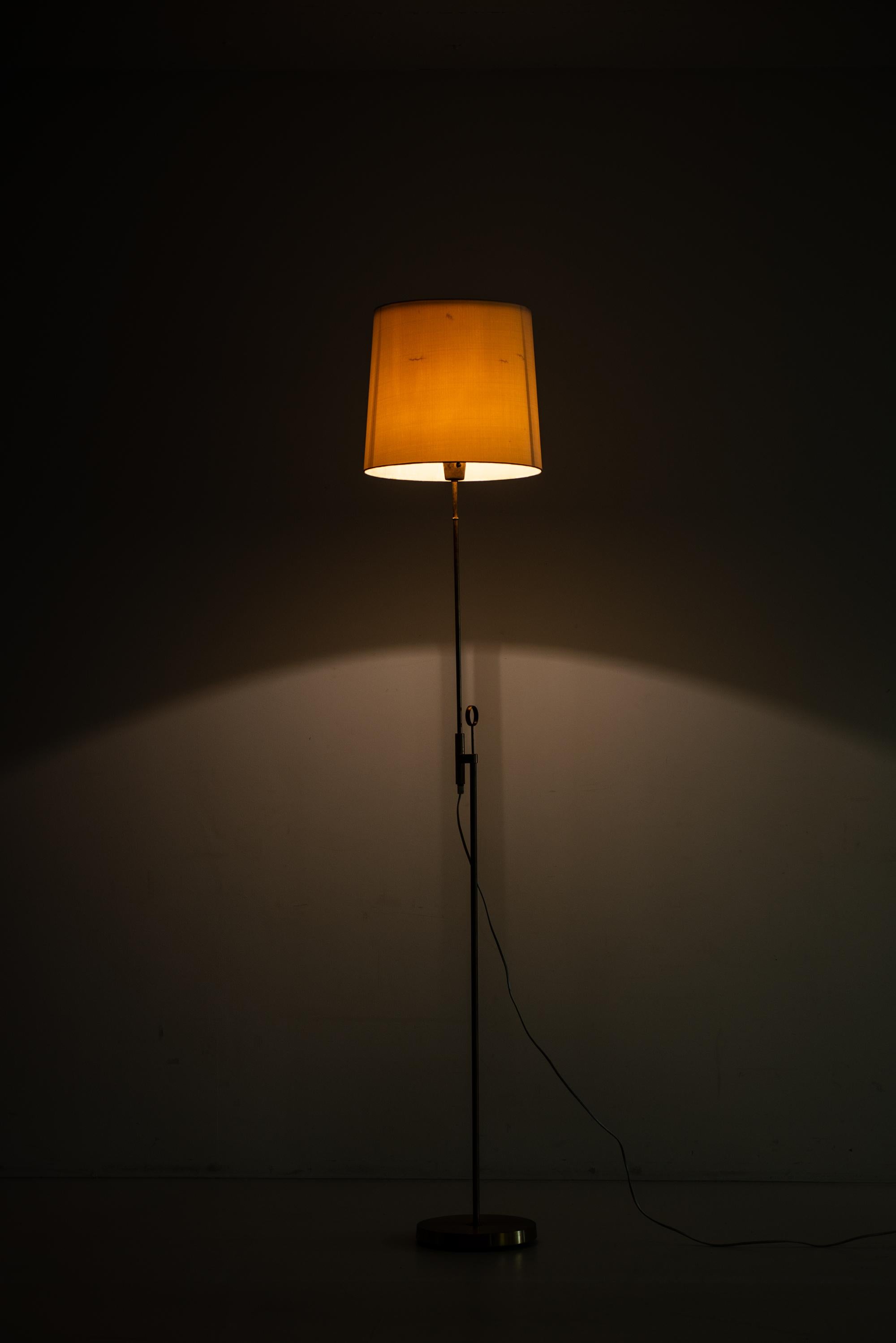 Swedish Height Adjustable Floor Lamp Produced by Falkenbergs Belysning AB in Sweden For Sale