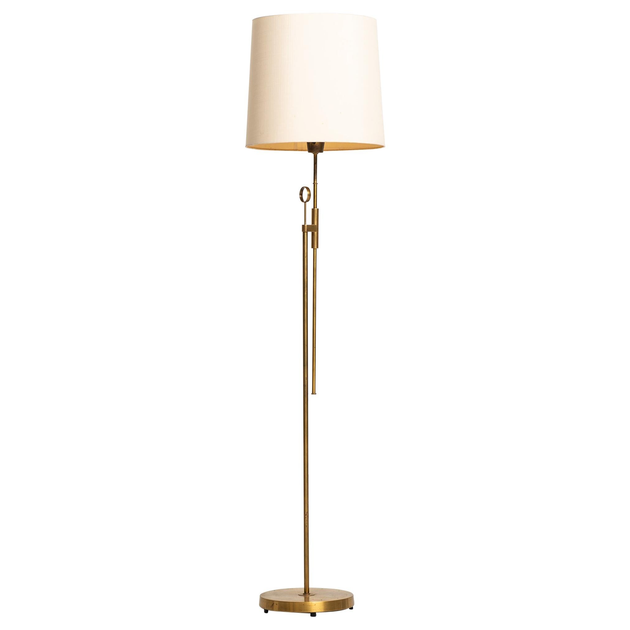 Height Adjustable Floor Lamp Produced by Falkenbergs Belysning AB in Sweden For Sale
