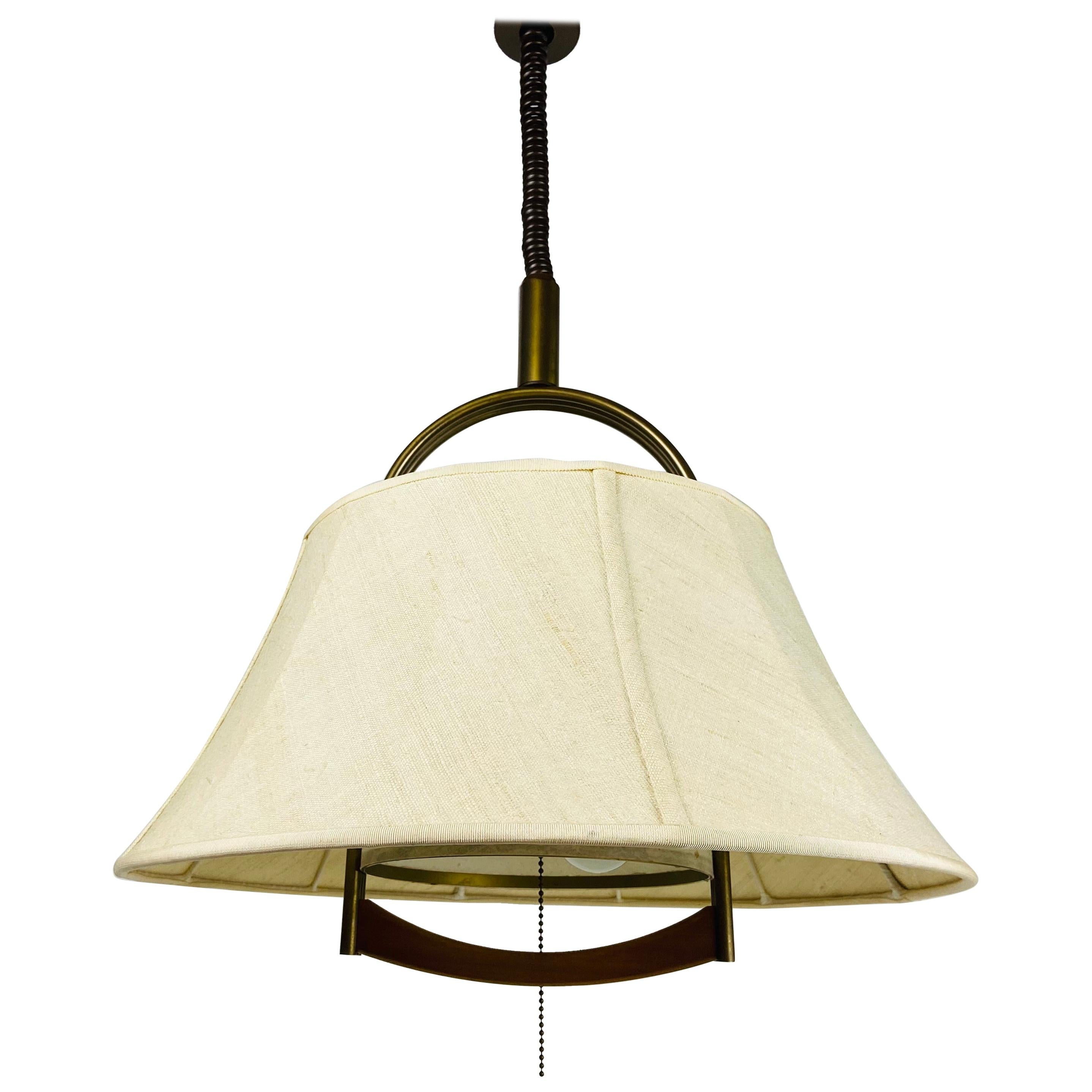 Lampe à suspension réglable en hauteur par Temde, années 1970