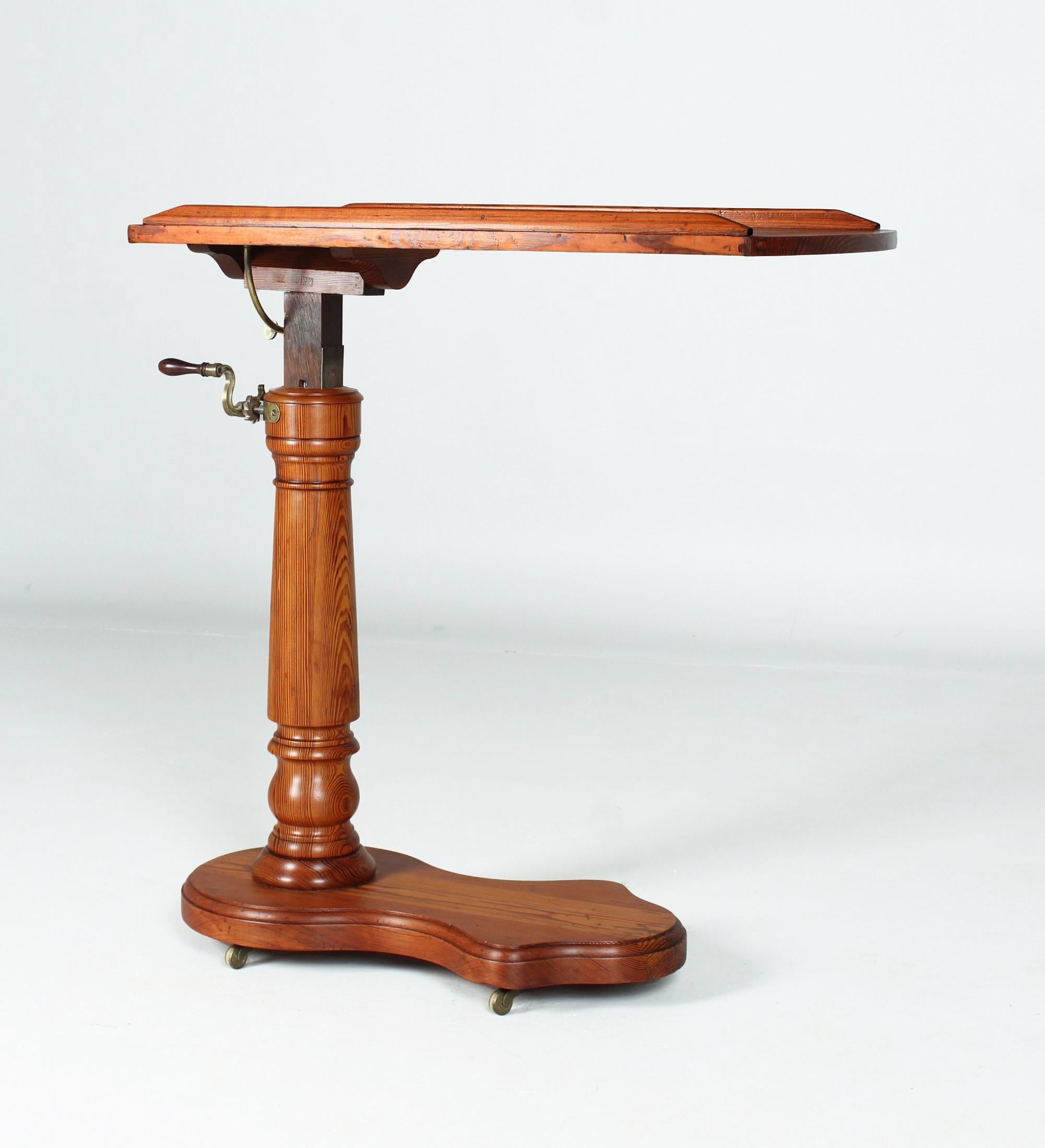 French Height-Adjustable Reading Table, Bedtable, Paris, 19th Century For Sale