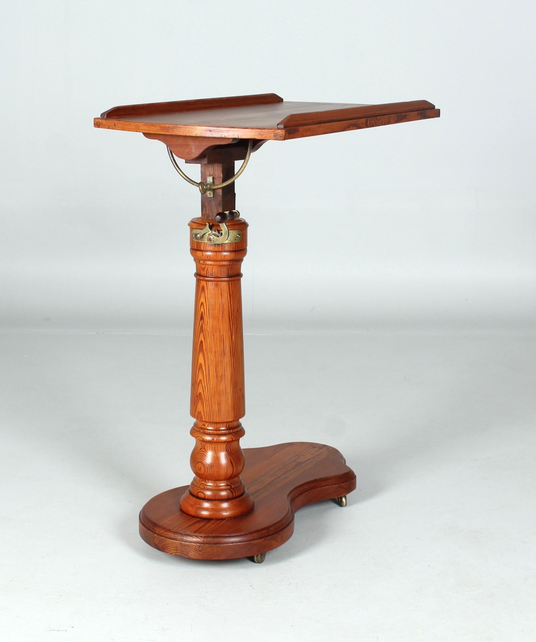 Height-Adjustable Reading Table, Bedtable, Paris, 19th Century In Good Condition For Sale In Greven, DE