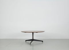 Height Adjustable Round Teakwood Table from the Italian, 1950s