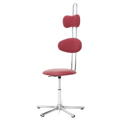 Height-Adjustable Swivel Chair 1980s, Czechoslovakia