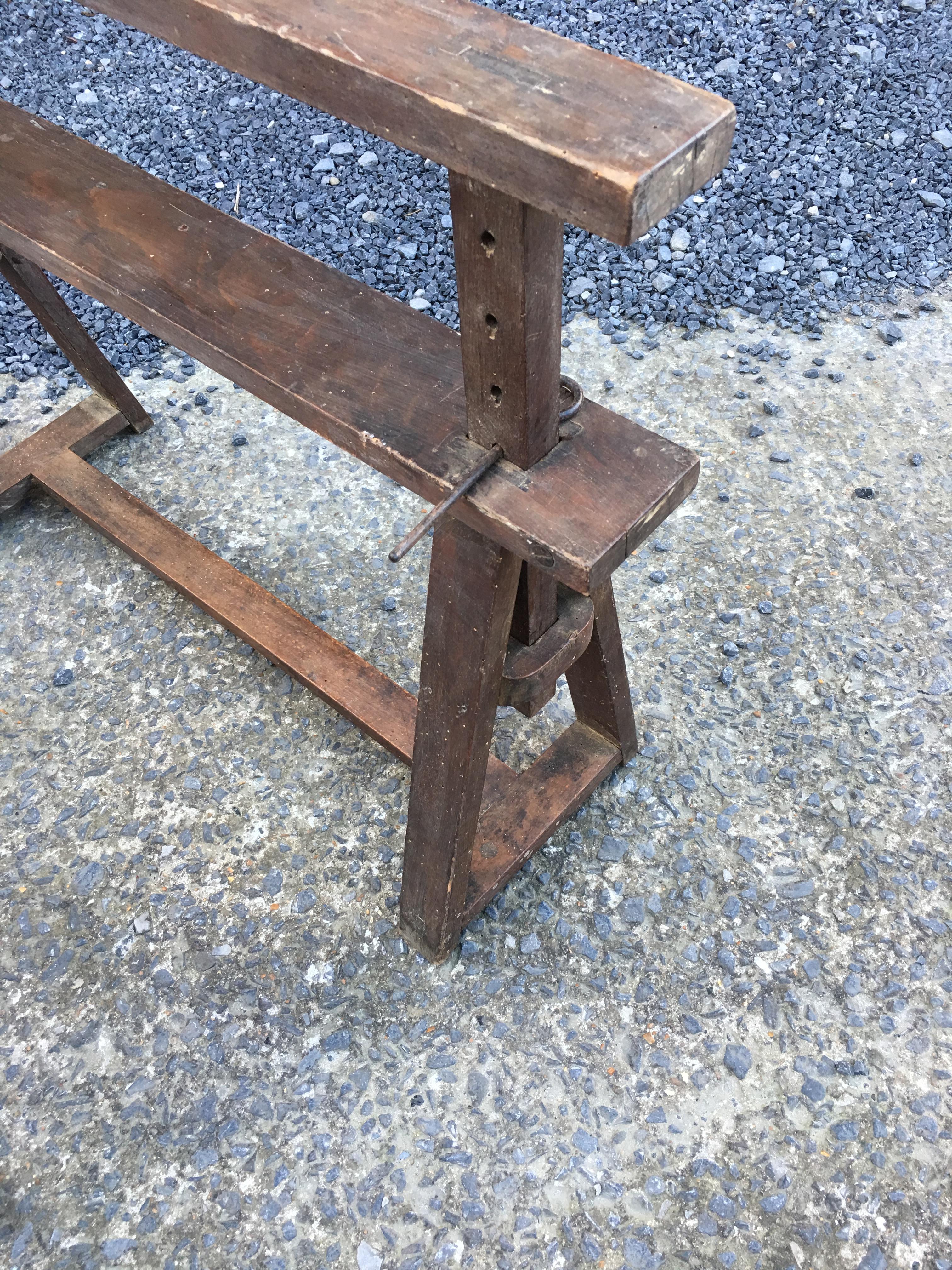 adjustable wooden trestles