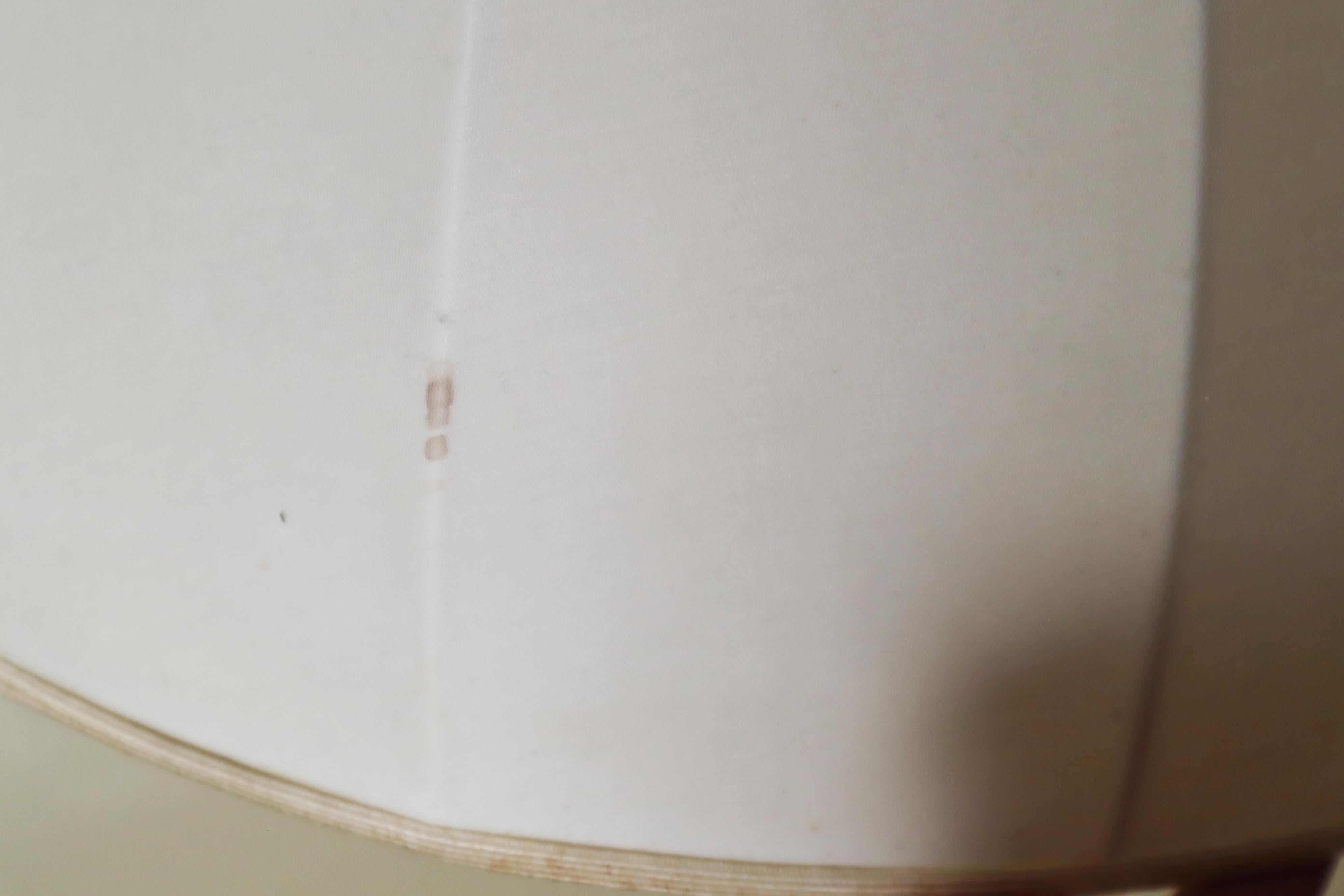 Fin du 20e siècle Lampe suspendue à abat-jour en tissu suédois blanc réglable en hauteur en vente