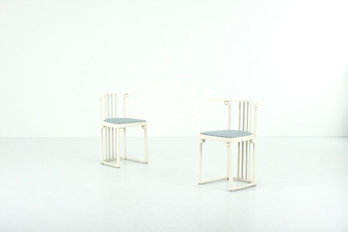 Height chairs of Re-Edition Series T729 Chairs by Josef Hoffmann for Wittmann.