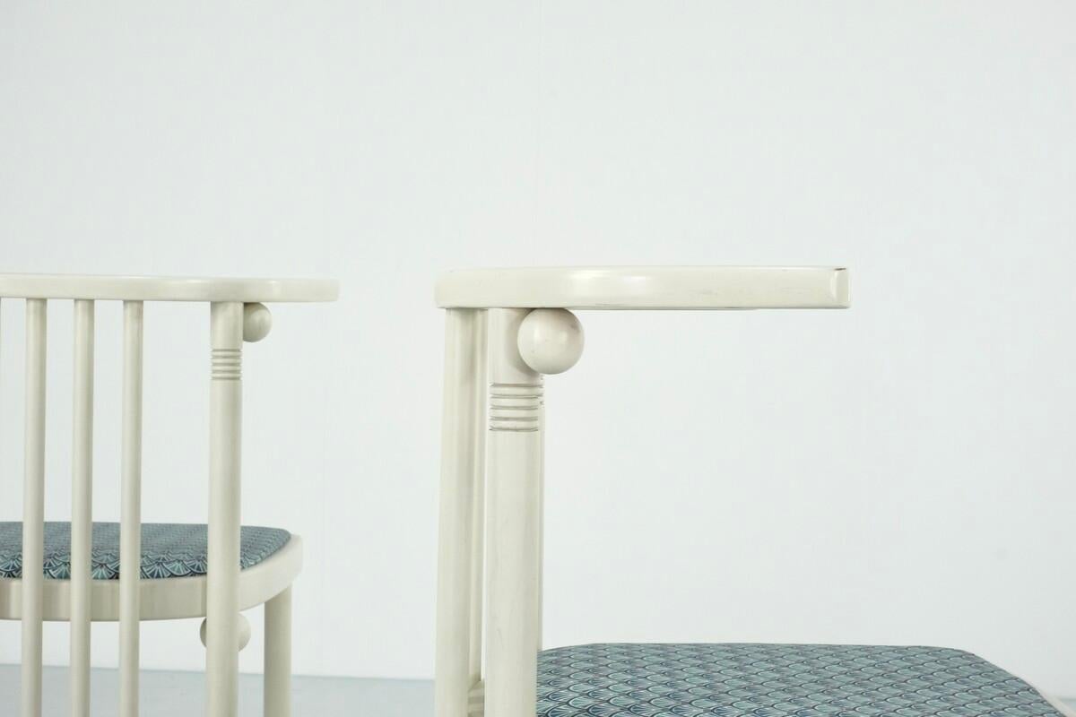 Wood Height chairs of Re-Edition Series T729 Chairs by Josef Hoffmann for Wittmann