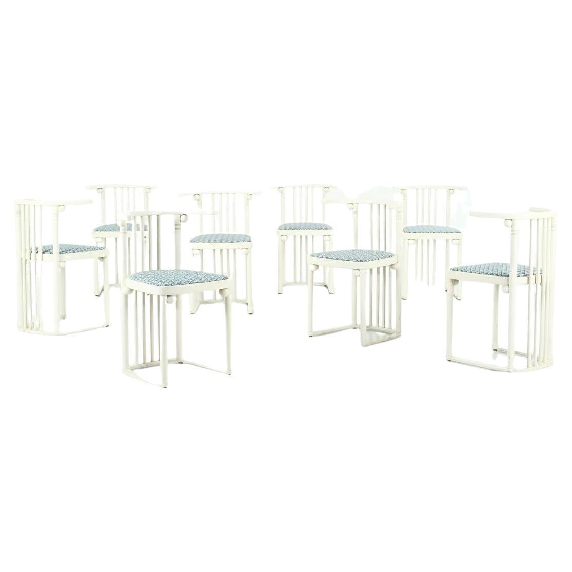 Height chairs of Re-Edition Series T729 Chairs by Josef Hoffmann for Wittmann