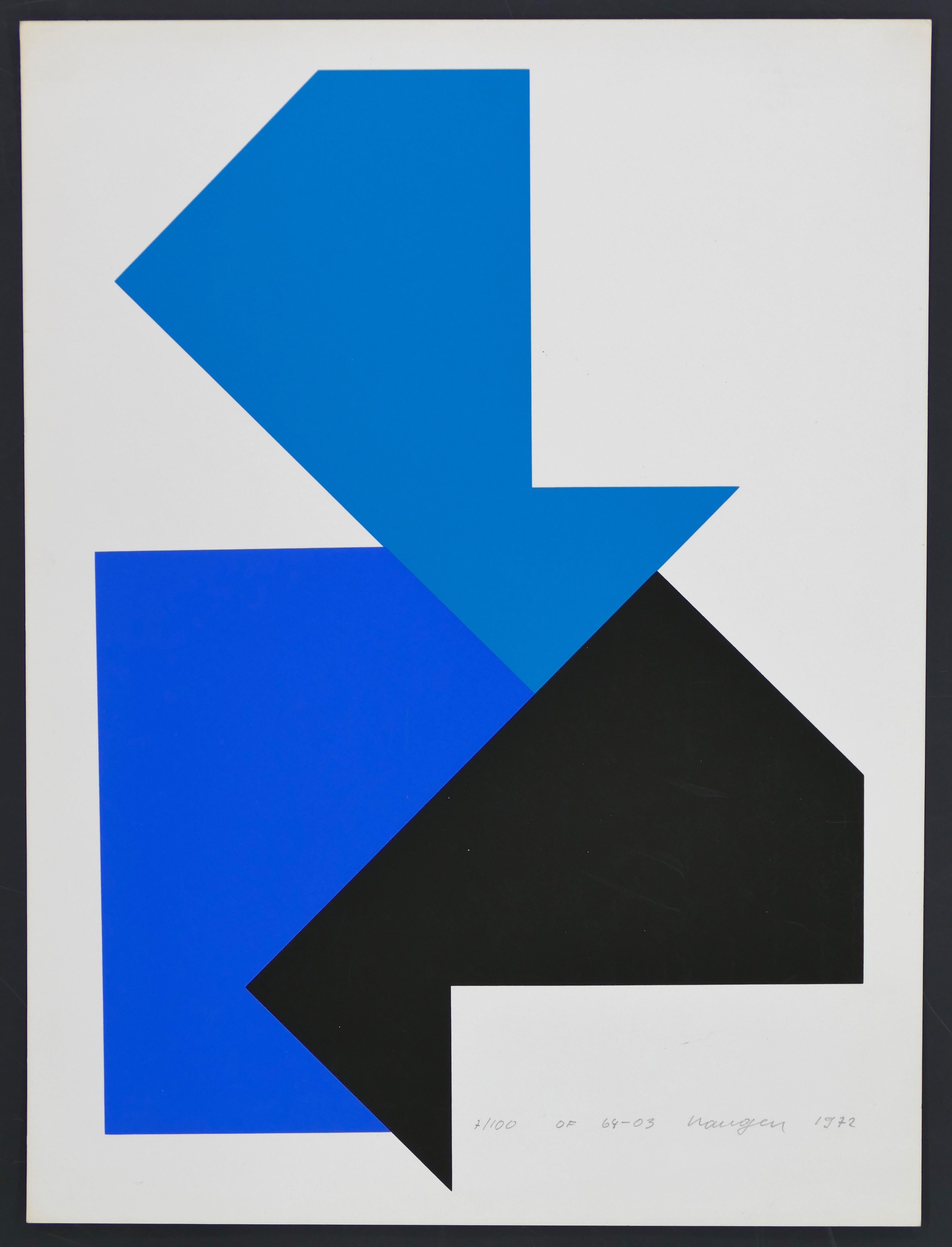 OF 64-03 is an abstract color screenprint realized by the German artist Heijo Hangen (1927-2019) in 1972.

Signed, dated, titled and numbered on the lower right margin. Signed on plate.

Edition 7 of 100 prints. Very good conditions.

A beautiful