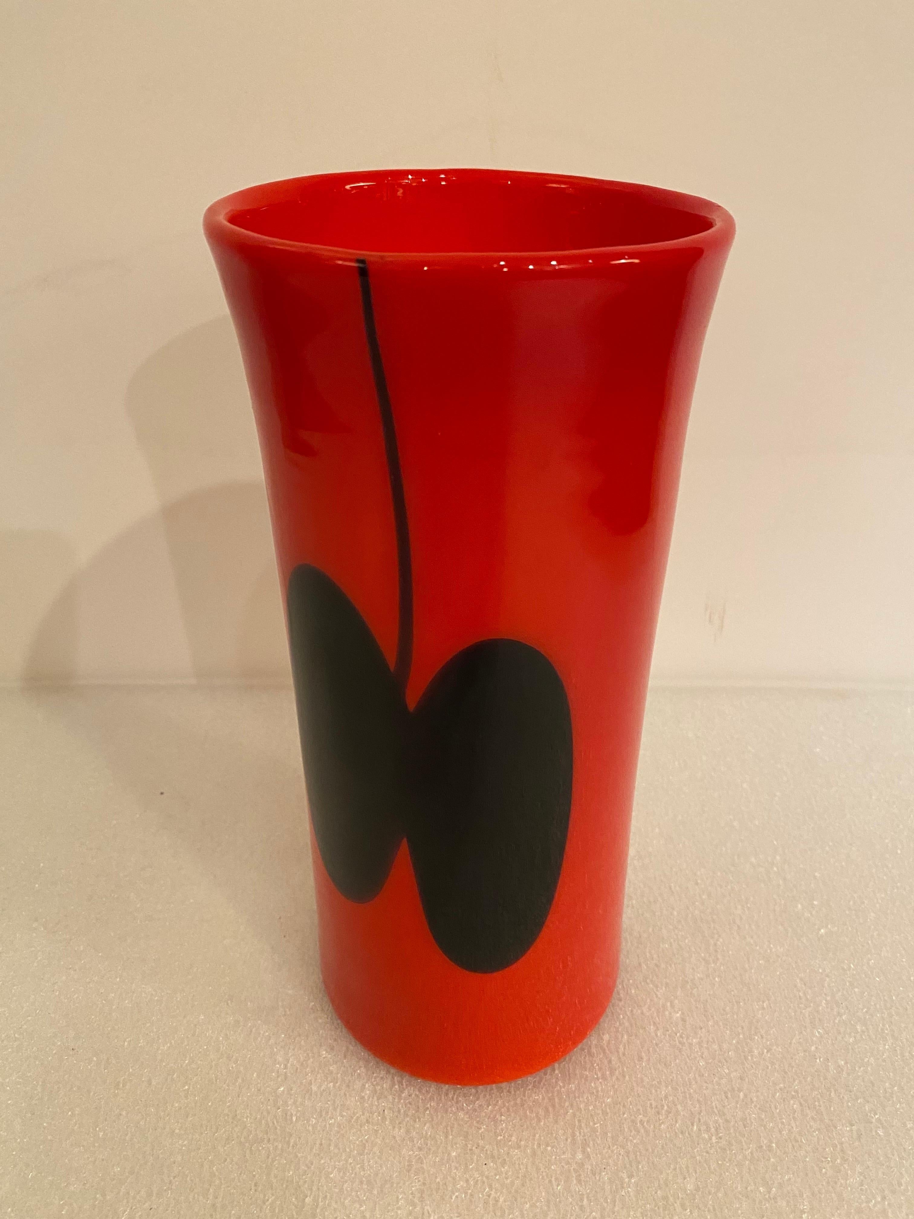 Heikki Orvola für Nuutajarvi Notsjo-Vase, hergestellt in Finnland (Finnisch) im Angebot