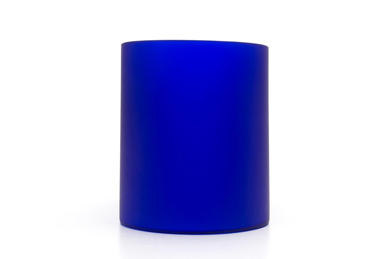Heikki Orvola / Ovale Vase (Einzelstück) / Nuutajärvi / 1985 (Skandinavische Moderne) im Angebot