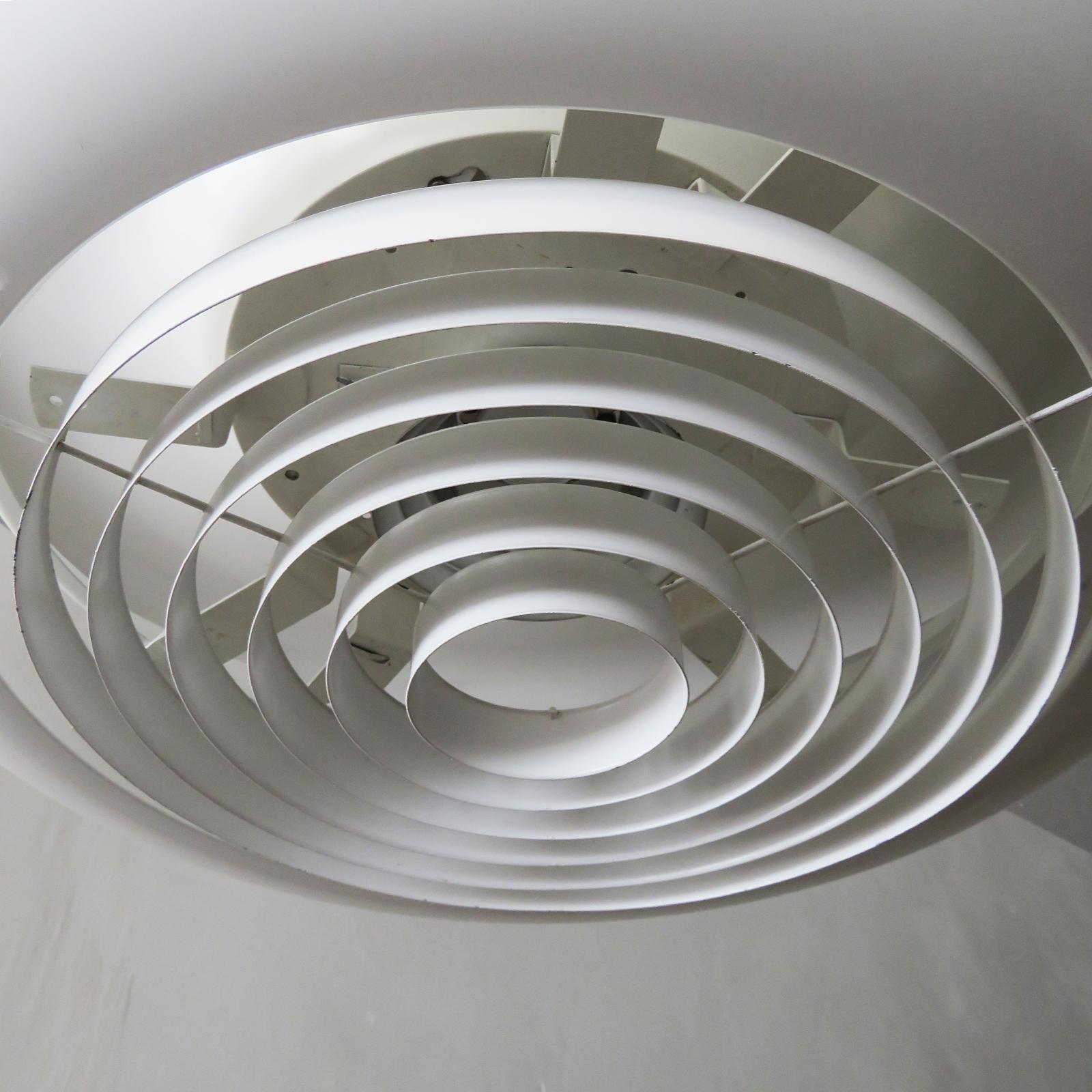 Heikki Turunen '340-284 Luxifer' Ceiling Light for Orno In Good Condition For Sale In Los Angeles, CA