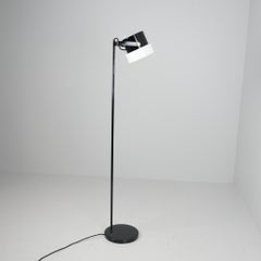 Heikki Turunen Floor Lamp Model 30-138 in Black & White, Orno 1970s, Finland