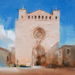 "Church in Palma de Mallorca/Spain" by Heiko Mattausch, Original Oil Painting