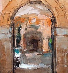 "Lecce/Puglia/Italia" (2021) de Heiko Mattausch, Pintura al óleo original