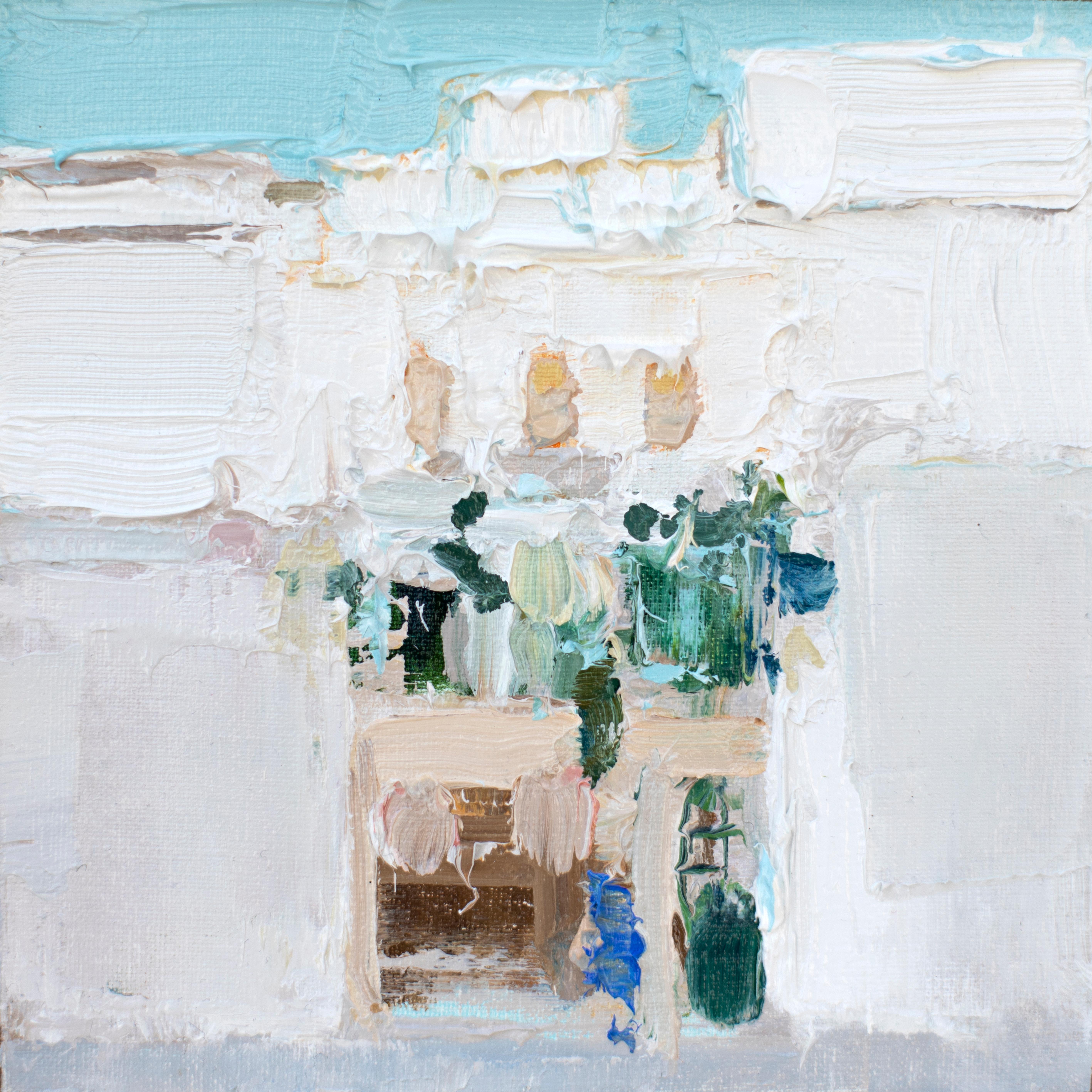 "Lisboa I" di Heiko Mattausch (con sede in Germania) è un dipinto a olio originale che raffigura un edificio bianco con accenti verdi e colorati. 

Sono un pittore e artista grafico che vive e lavora a Lipsia, in Germania. Sono nata e cresciuta in