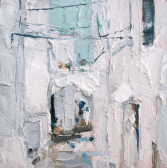"Ostuni II/Puglia/Italia" (2023) de Heiko Mattausch, Pintura al óleo original