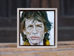"Portrait Mick Jagger" (2023) by Heiko Mattausch, Original Oil Painting