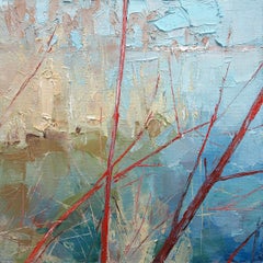 "Primavera" (2018) di Heiko Mattausch, Pittura a olio originale. Paesaggio