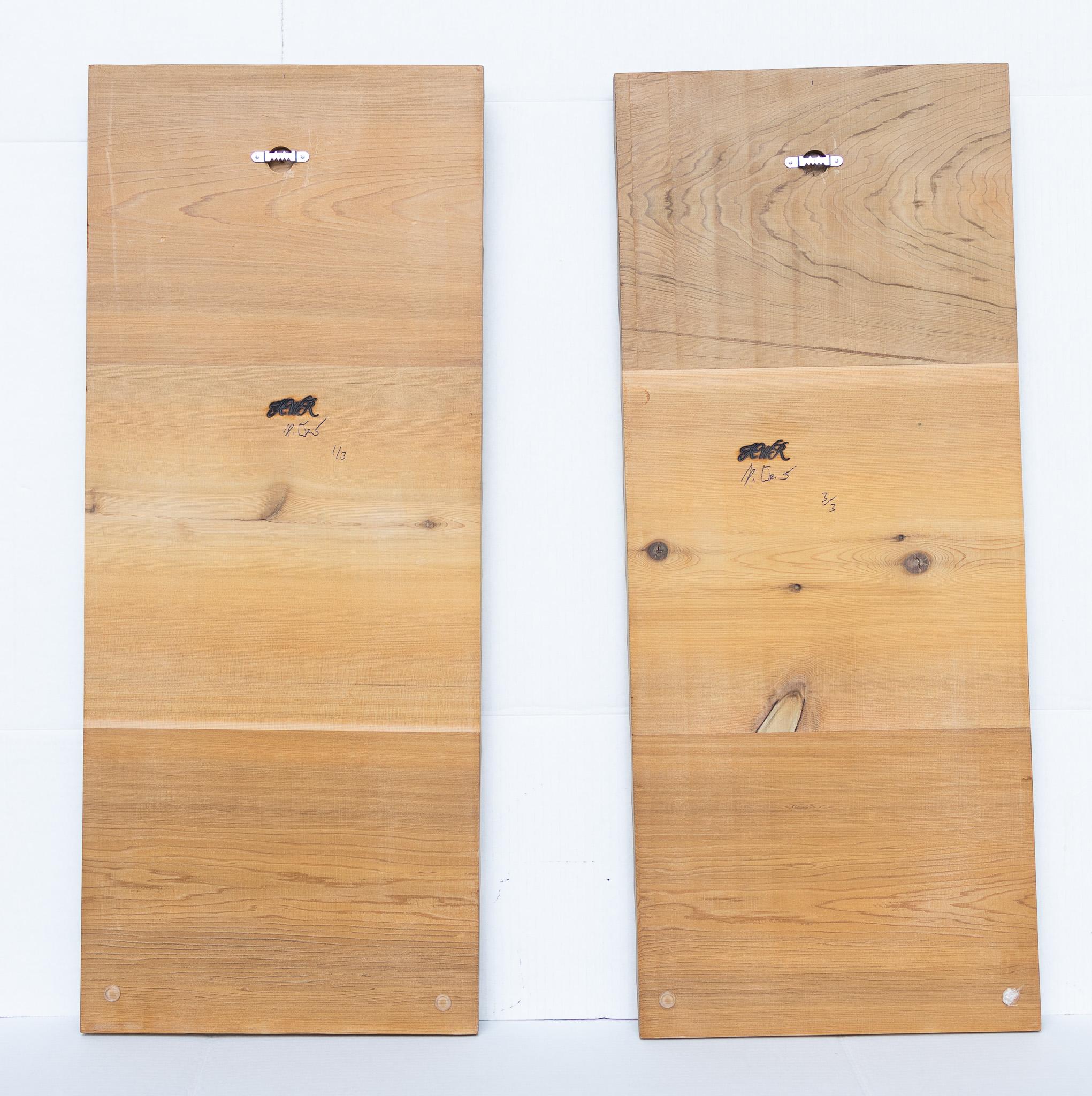 Triptyque spiralé en bois de cèdre « Exppansions » 4
