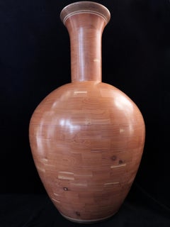 "Traditions" Large Segmented Turned Vessel Wood Vessel of Red Aromatic Ceder