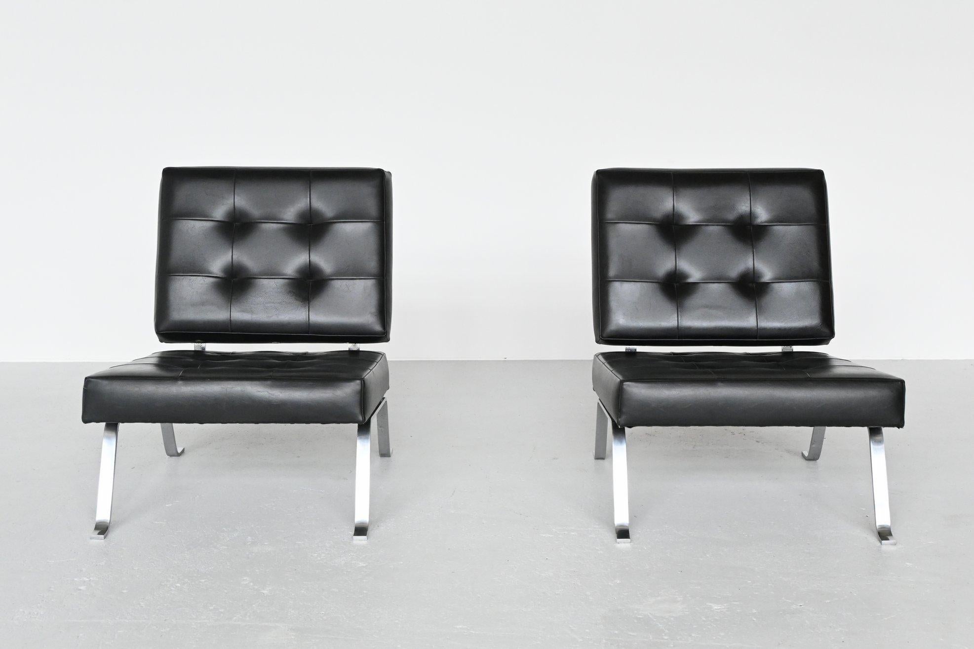 Hein Salomonson AP Originals Model AP60 Lounge Chairs Netherlands 1960 In Good Condition In Etten-Leur, NL