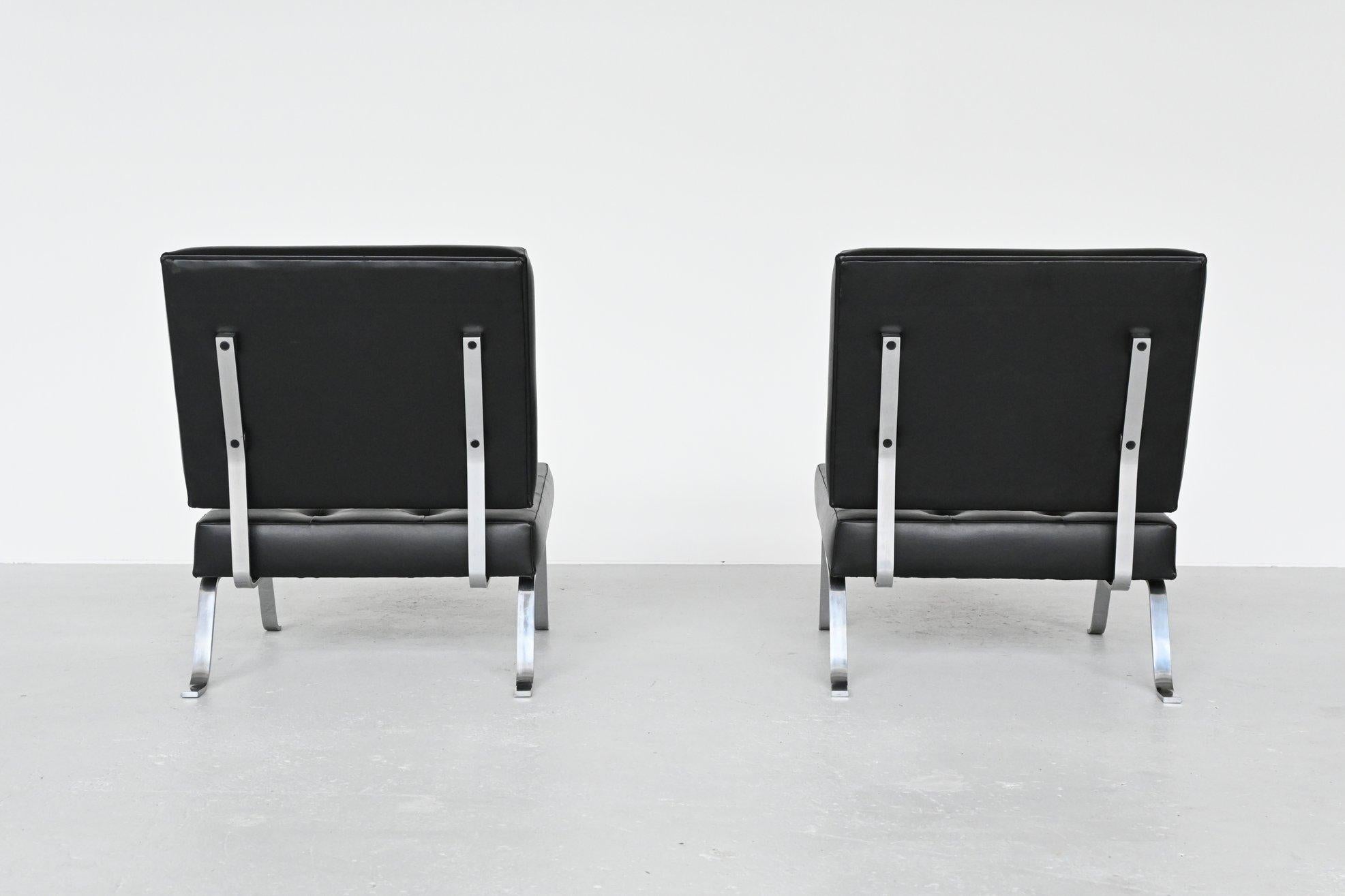 Mid-20th Century Hein Salomonson AP Originals Model AP60 Lounge Chairs Netherlands 1960