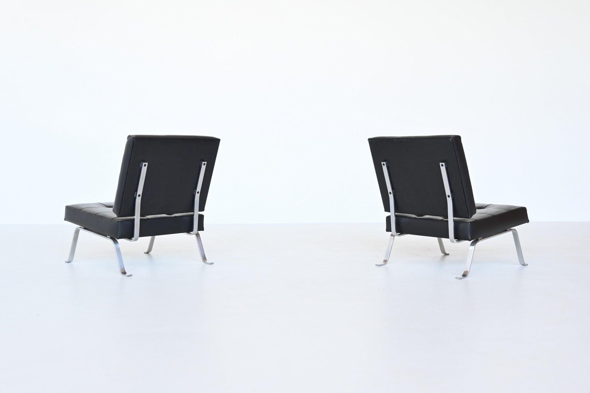 Mid-Century Modern Hein Salomonson Model AP60 Lounge Chairs AP Originals, Netherlands, 1960
