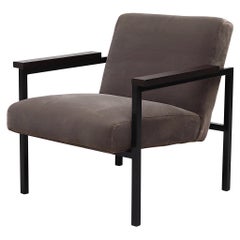 Hein Stolle Attributed Velvet Lounge Chair