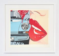 Heiner Meyer Car Pop Art Screenprint, Signed, 2024, Red Kiss
