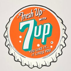 Heiner Meyer Pop Art Screenprint, Signed, 2022, Soda Pop: 7UP