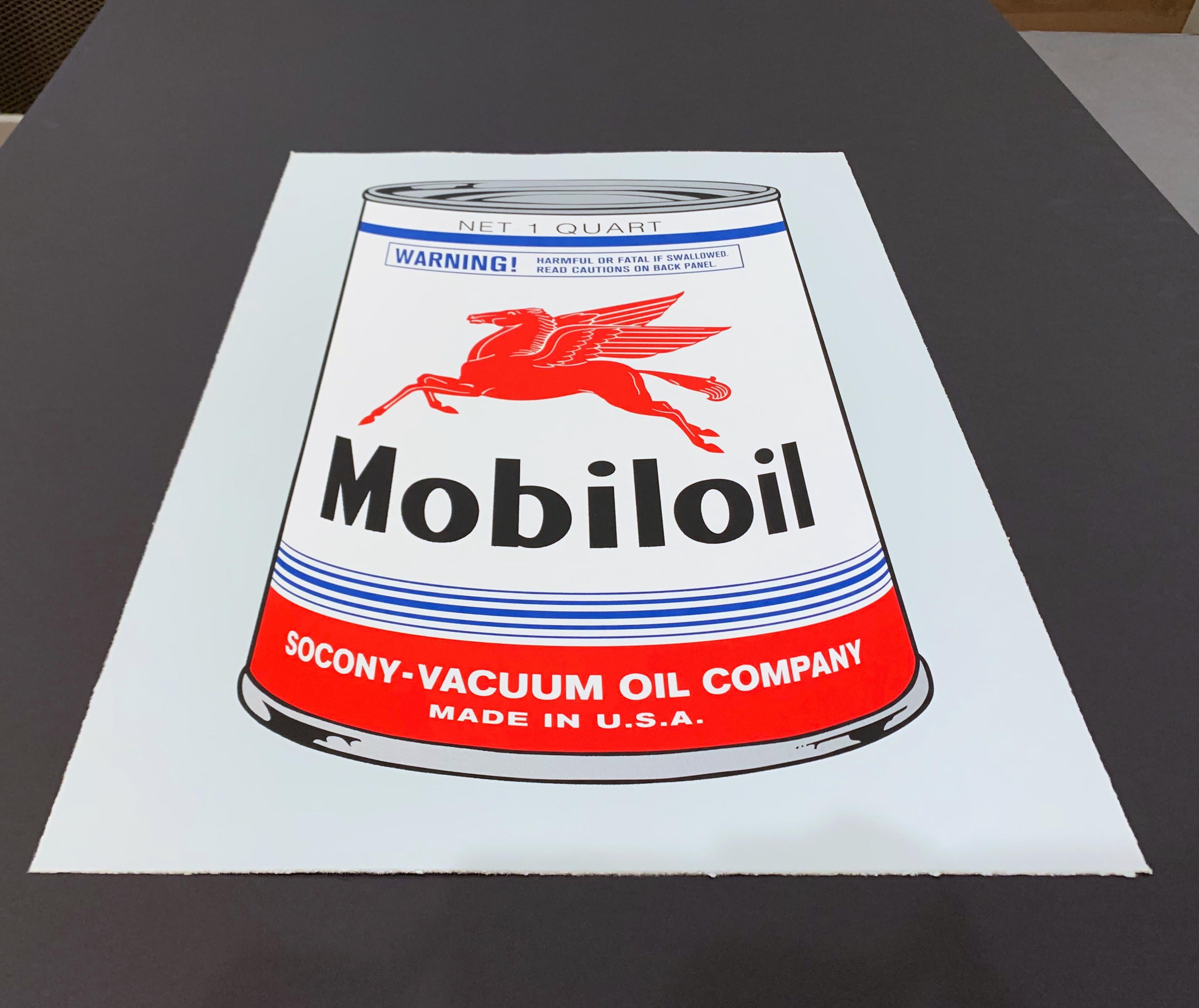 Artist: Heiner Meyer
Medium: Screenprint (multi-colored) on handmade paper
Title: Mobiloil
Portfolio: Masterpieces in Oils
Signed: Hand signed and numbered on reverse
Year: 2016
Edition: 45/60
Framed Size: 32 3/4