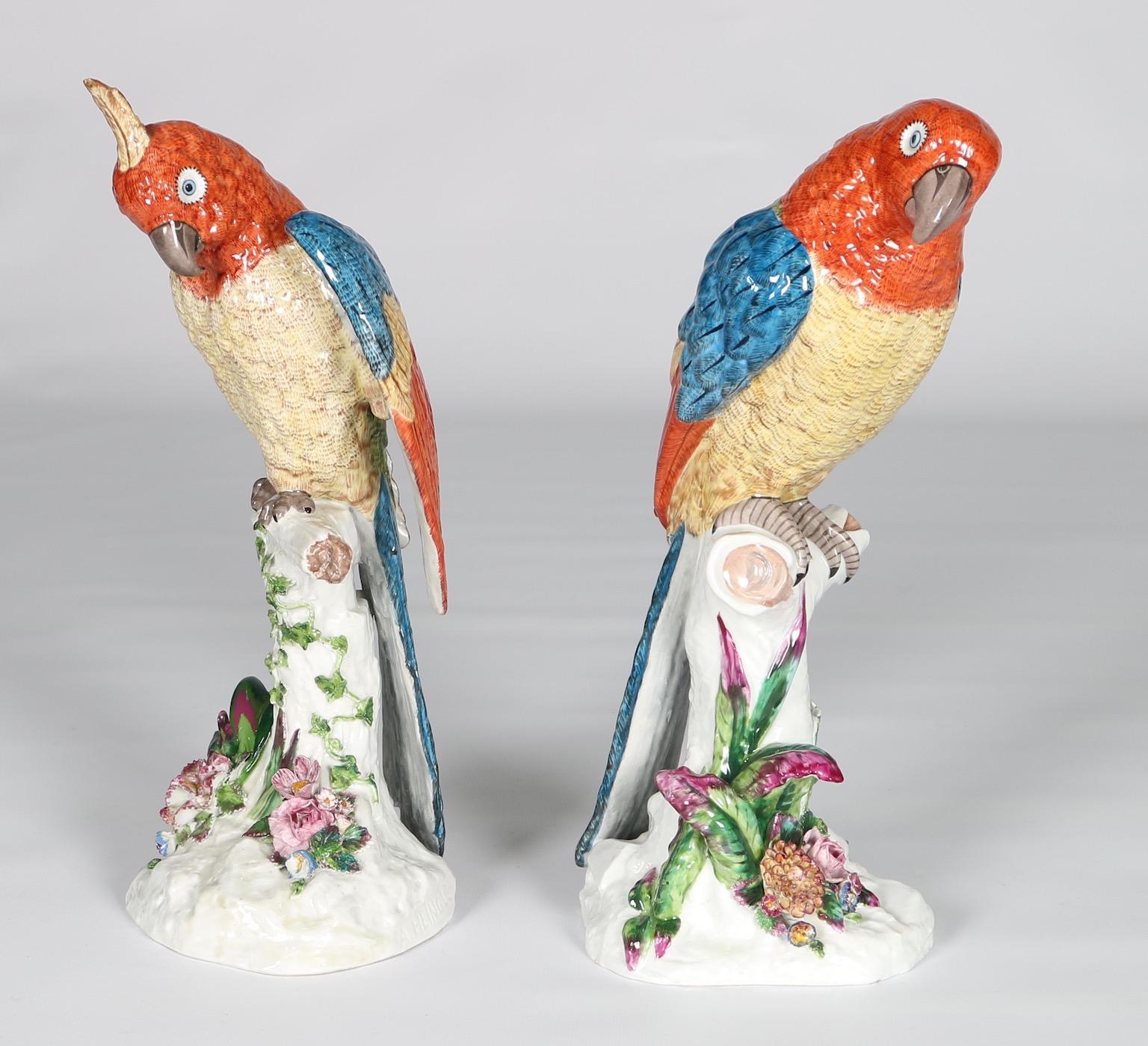 porcelain parakeet figurine